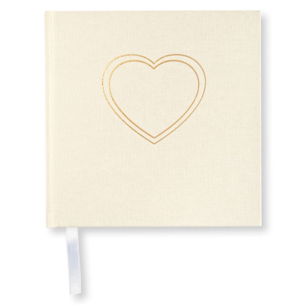 Fotoalbum Heart 185 x 185 Off White Paperstyle