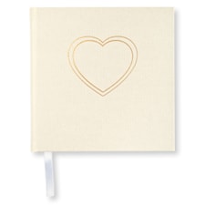 Fotoalbum Heart 185 x 185 Off White Paperstyle