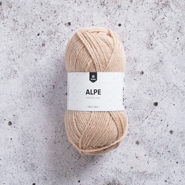Alpe ullgarn 50 gr Caramel Beige 20 Järbo