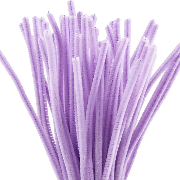 Piperenser, L: 30 cm, tykkelse 6 mm, lilla, 50 stk./ 1 pk.