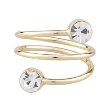 Josephine double ring M g/clear