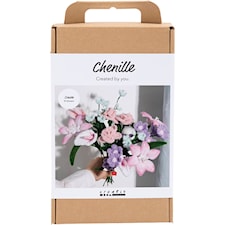 DIY Kit Blommor Chenille Pastellfärger Creativ Company
