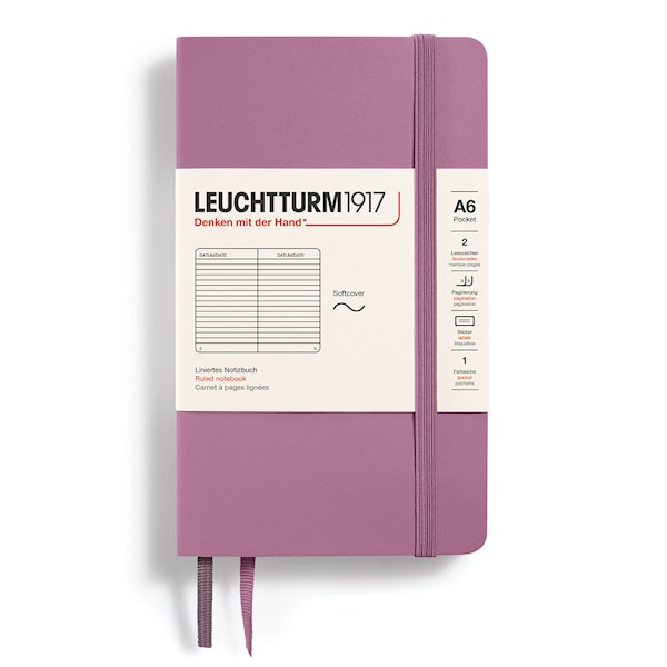 Notatbok A6 Soft Linjert Dusty Rose Leuchtturm 1917