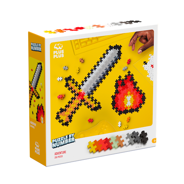Plus-Plus Puzzle By Number Adventure 250pcs