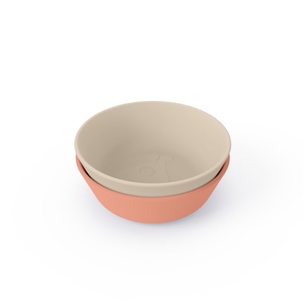 Done by Deer Kiddish bowl 2-pack Raffi Sand/Coral