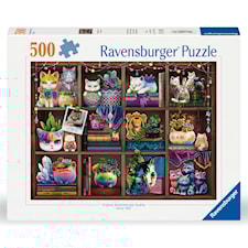 Palapelit Cubby Cats and Succulents 500 palaa, Ravensburger