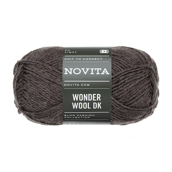 Wonder Wool DK Garn 50g Morkel 064 Novita