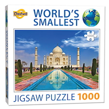 Verdens minste puslespill med 1000 brikker Taj Mahal