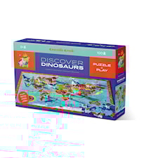 Puslespill & Figurer Dinosaurer 100 brikker Crocodile Creek