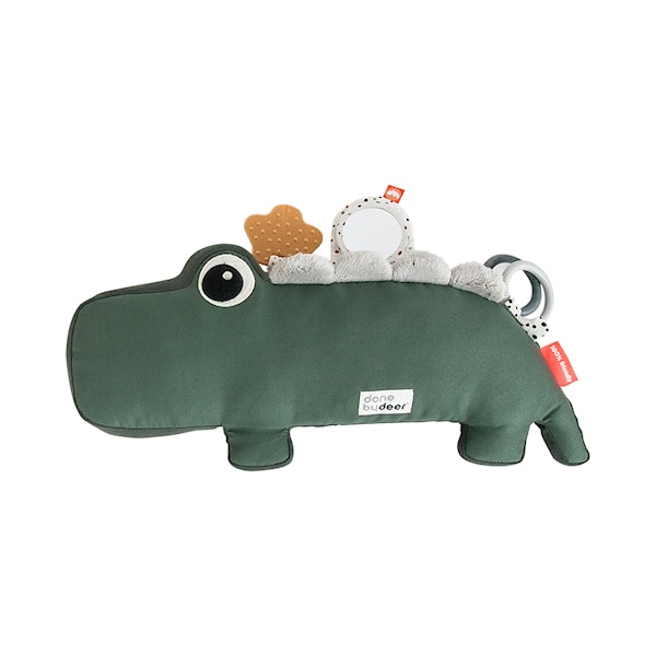 Done By Deer Tummy Time Activity Toy Croco, Green