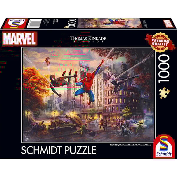 Marvel Spiderman Puslespill 1000 brikker Schmidt