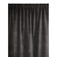 Linum Paolo Gardin med veckband 100% Bomull 135 x 290 cm Dark Charcoal Grey