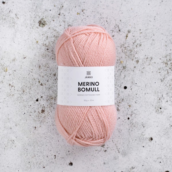 Merino Bomull 50 gr Tickled Pink (22) Järbo