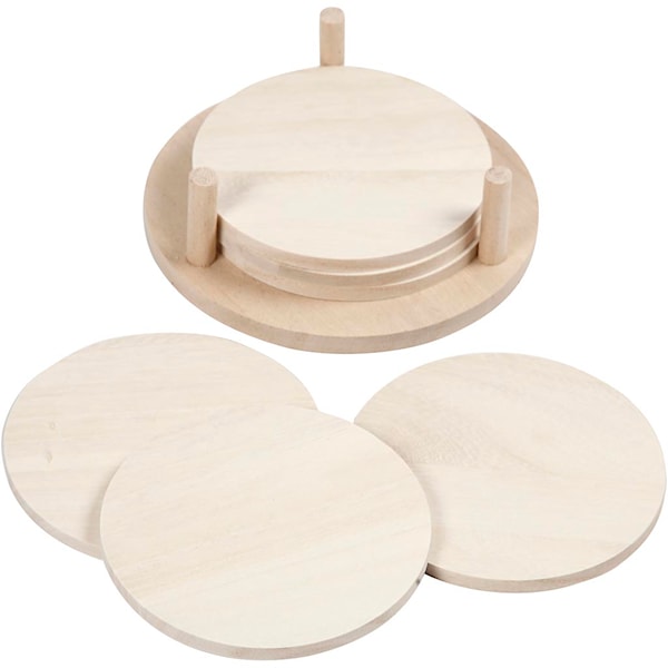 Brikker, dia. 9,5 cm, tykkelse 5 mm, 6 stk./ 1 pk.