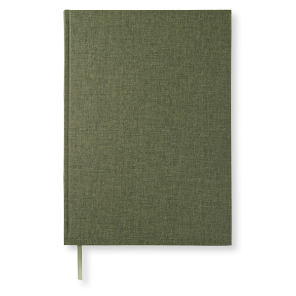 Kuva tulossa: Muistikirja A4 Viivattu Khaki Vihreä Paperstyle
