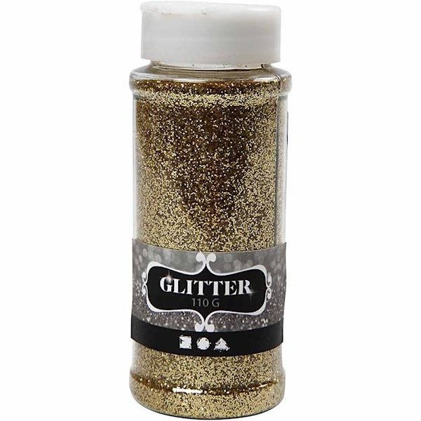 Glitter, 110 g, gull