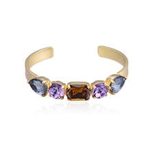 River Armband Brunt/Lavendel/Guld