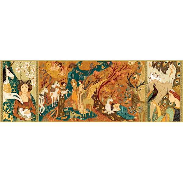 Puzzle gallery, Unicorn lady, Djeco
