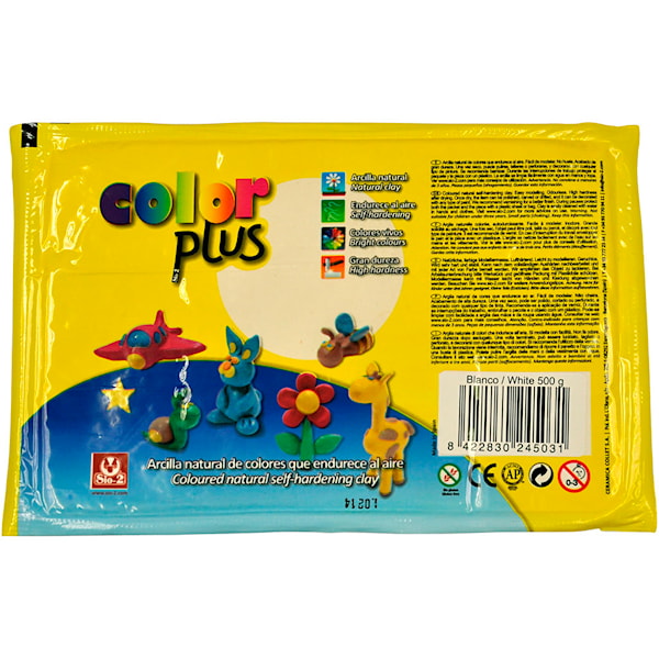 Selvherdende leire, hvit, 500g