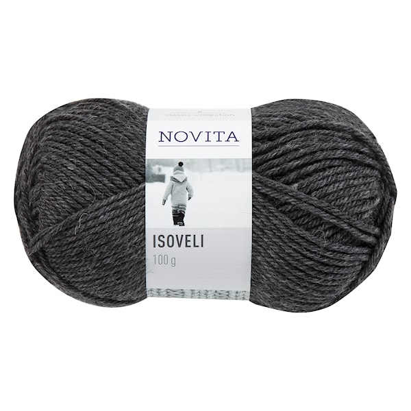 Novita Isoveli Garn Ullmix 100 g grafit grå 044