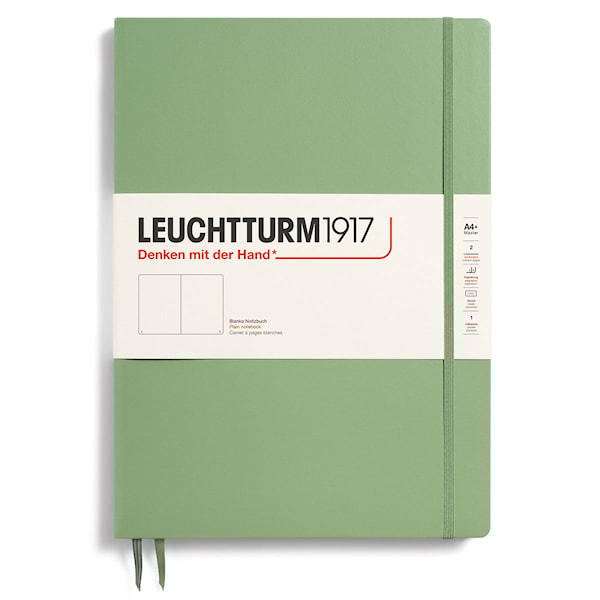 Notatbok A4+ Slim Ulinjert Salvie Leuchtturm1917