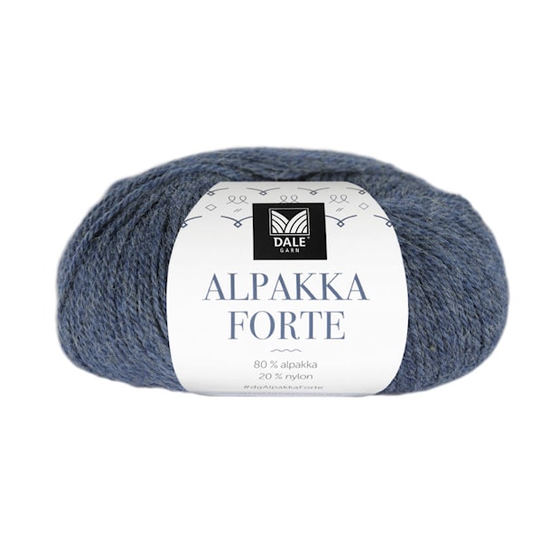 Dale Garn Alpakka Forte Garn 50 g Denim melert 707