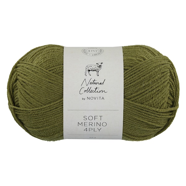 Soft Merino 4PLY Ullgarn 50 g mose 306 Novita