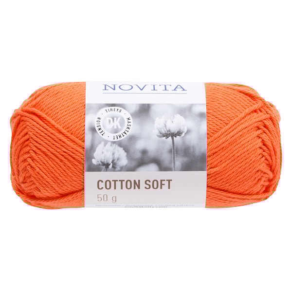 Novita Cotton Soft puuvillalanka 50 g mandariini 279