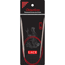 SS Red Lace Circular Rundsticka 80 cm/4,5 mm Chiaogoo