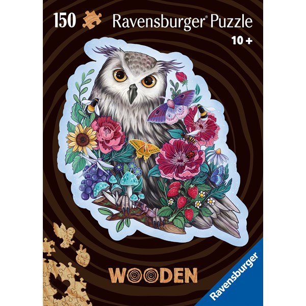 Wooden Puzzle Owl 150 bitar, Ravensburger