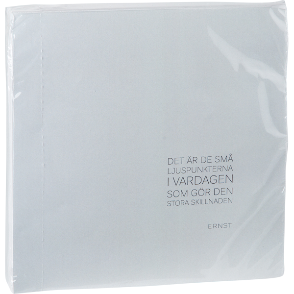 ERNST Servett med Citat Beige 40x40 - servetter ERNST Servett med Citat Beige 40x40 - servetter