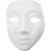 Formpressad mask av plast vit 12-pack
