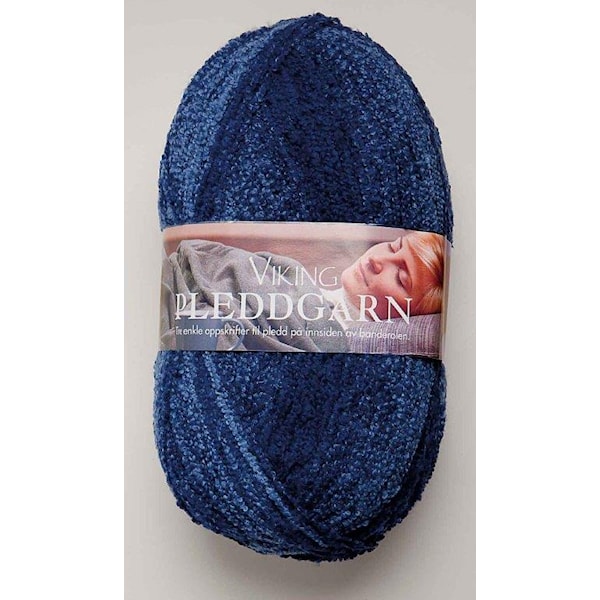 Pleddgarn 350 g Blå 724 Viking Garn