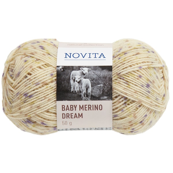 Novita Baby Merino Dream Merinoullgarn 50g, kråkvicker 866
