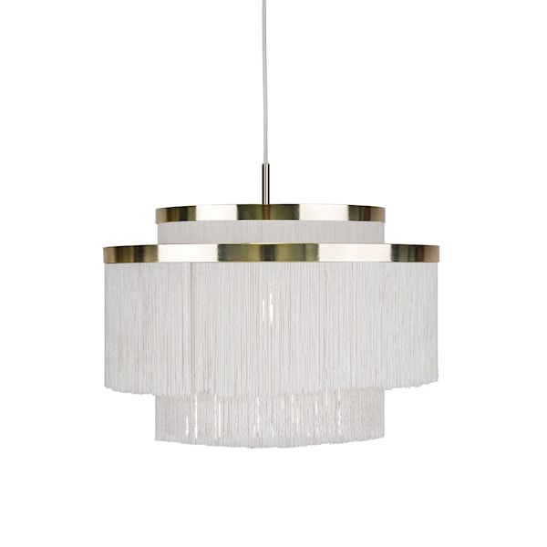 Globen Lighting Frans Taklampa D 52 B 52 H 39 cm Vit Mässing Globen Lighting AB Globen Lighting Frans Taklampa D 52 B 52 H 39 cm Vit Mässing Globen Lighting AB