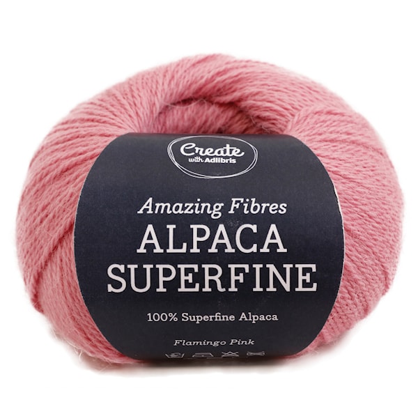 Adlibris Alpaca Superfine 50g Flamingo Pink A222