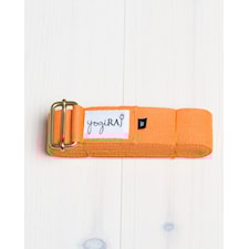 Yogabälte, ekologisk bomull, 305 cm - yogiRAJ - Orange
