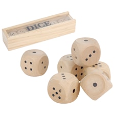 Terningspill i tre med 6 terninger (SE/FI/NO/DK/EN)