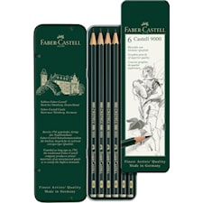 Castell 9000 Blyant Metalletui Faber-Castell