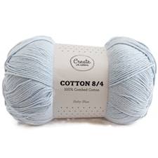Cotton 8/4 Garn 100 g Recyceld Baby Blue A178 Adlibris
