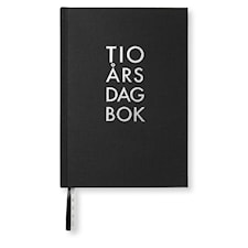 Paperstyle 10-Års Dagbok A5 Textil Svart