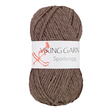 Sportsragg Garn Ullmix 50 g Ljusbrun 519 Viking Garn