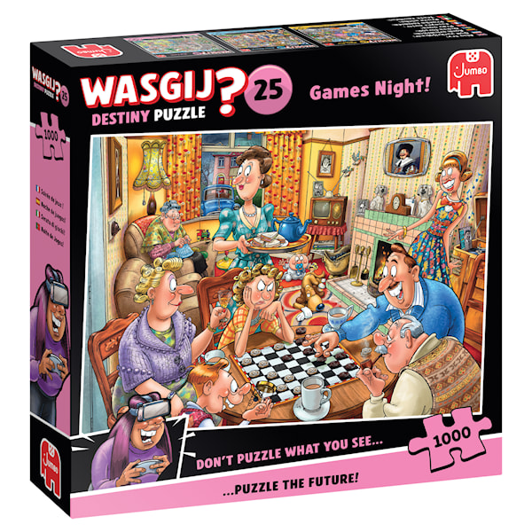 Wasgij Destiny 25 Games Night! Pussel 1000 bitar