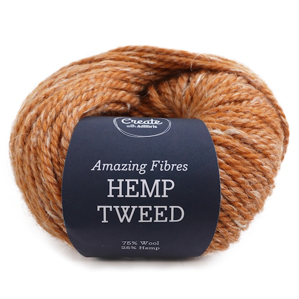 Adlibris Hemp Tweed 50g Golden Brown A482