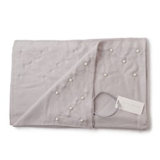 Halsduk med pärlor - Ljusgrå
