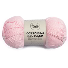 Cotton 8/4 Garn 100 g Recycled Pink Sorbet A075 Adlibris