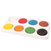 Vattenfärg puckar 8 färger med pensel Playbox