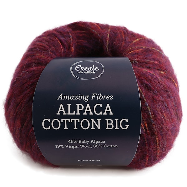 Adlibris Alpaca Cotton Big 50g Plum Twist A673