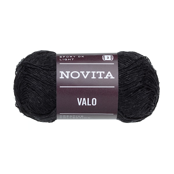 Valo Paljettgarn50gr Skygga 0991 Novita