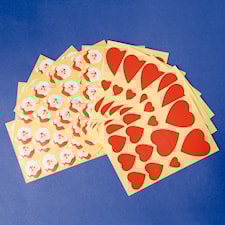 Tomtar & Hjärtan stickers 178st